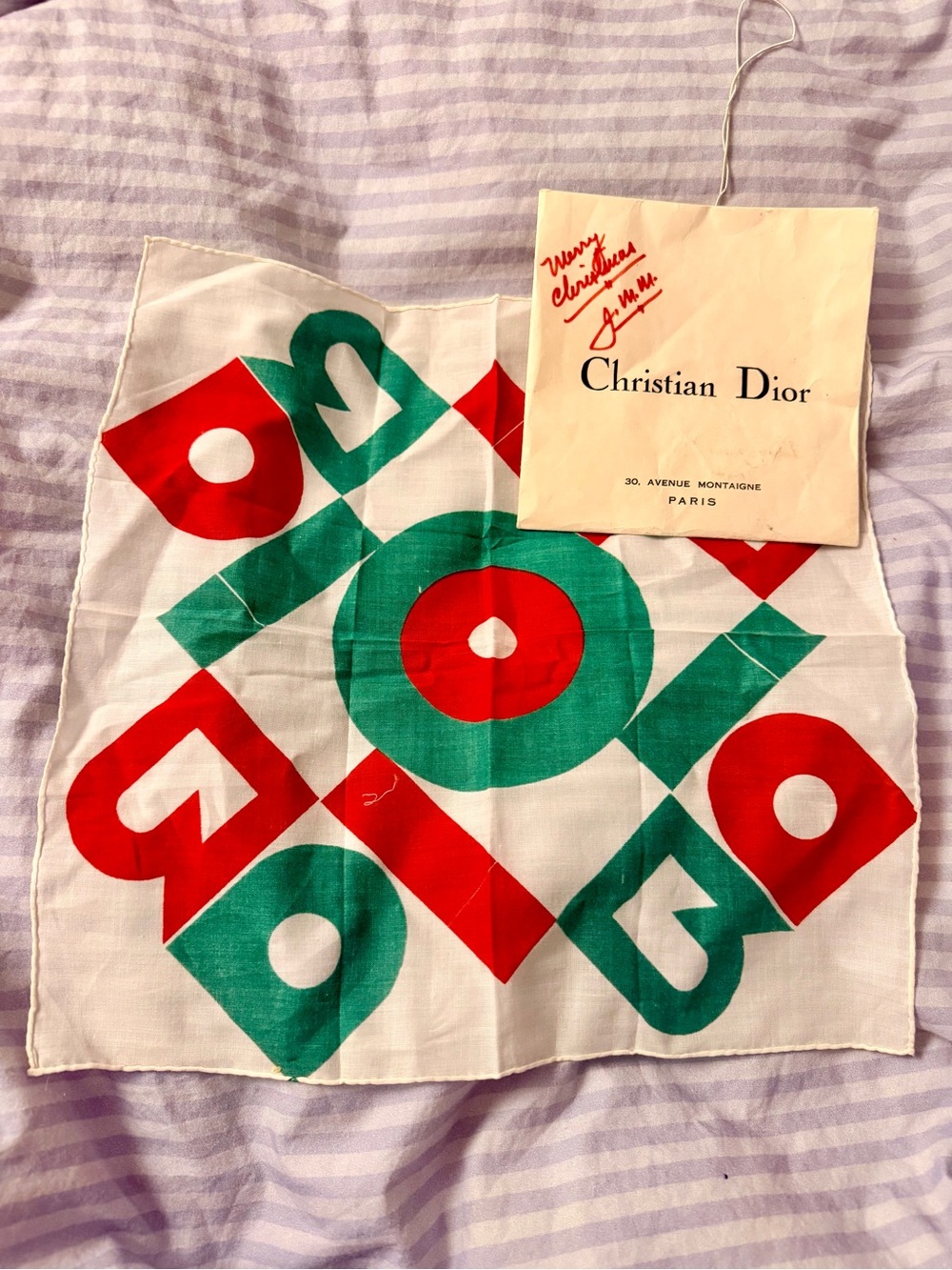 Vintage Christian Dior Handkerchief